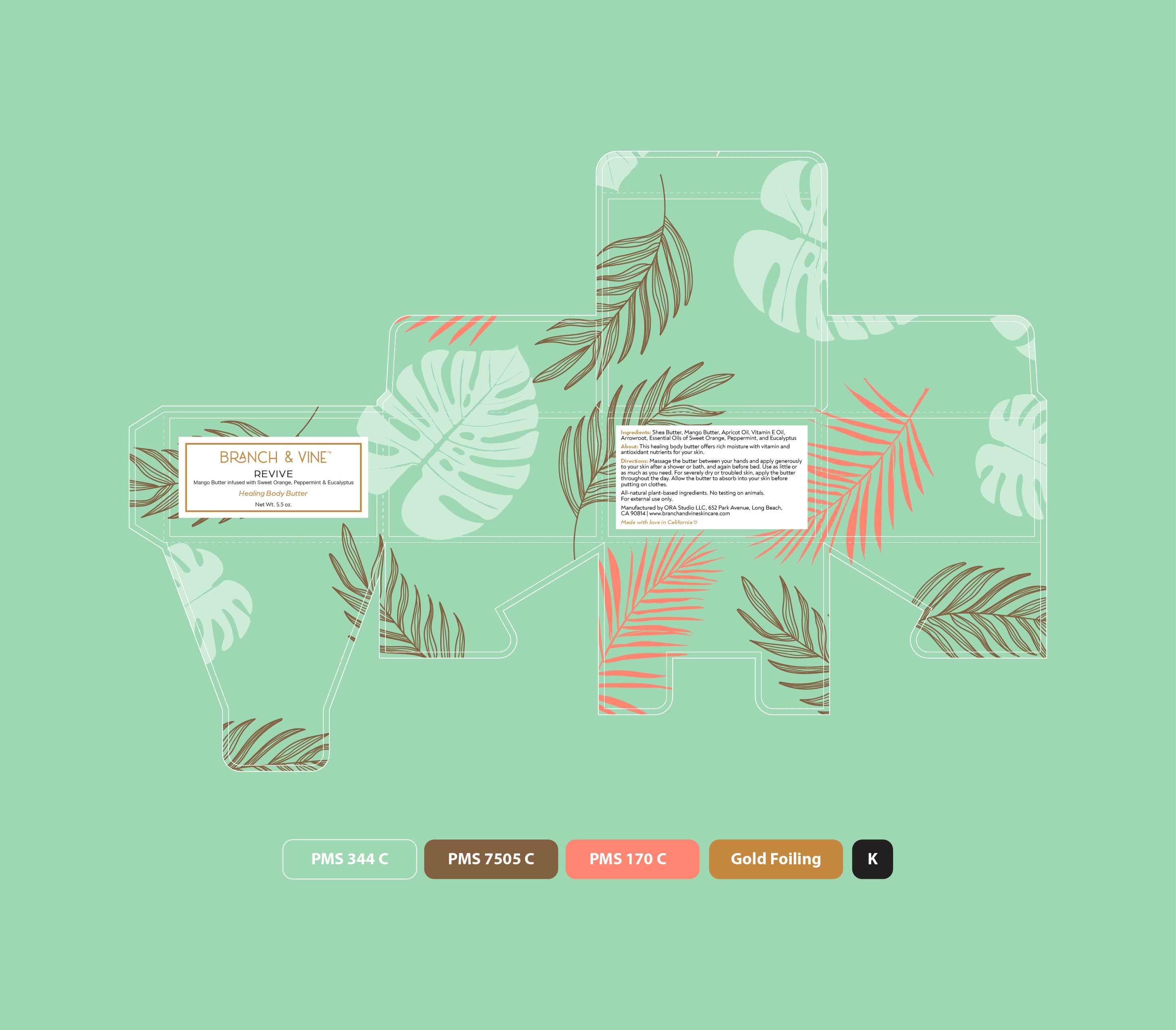 Branch & Vine Revive dieline