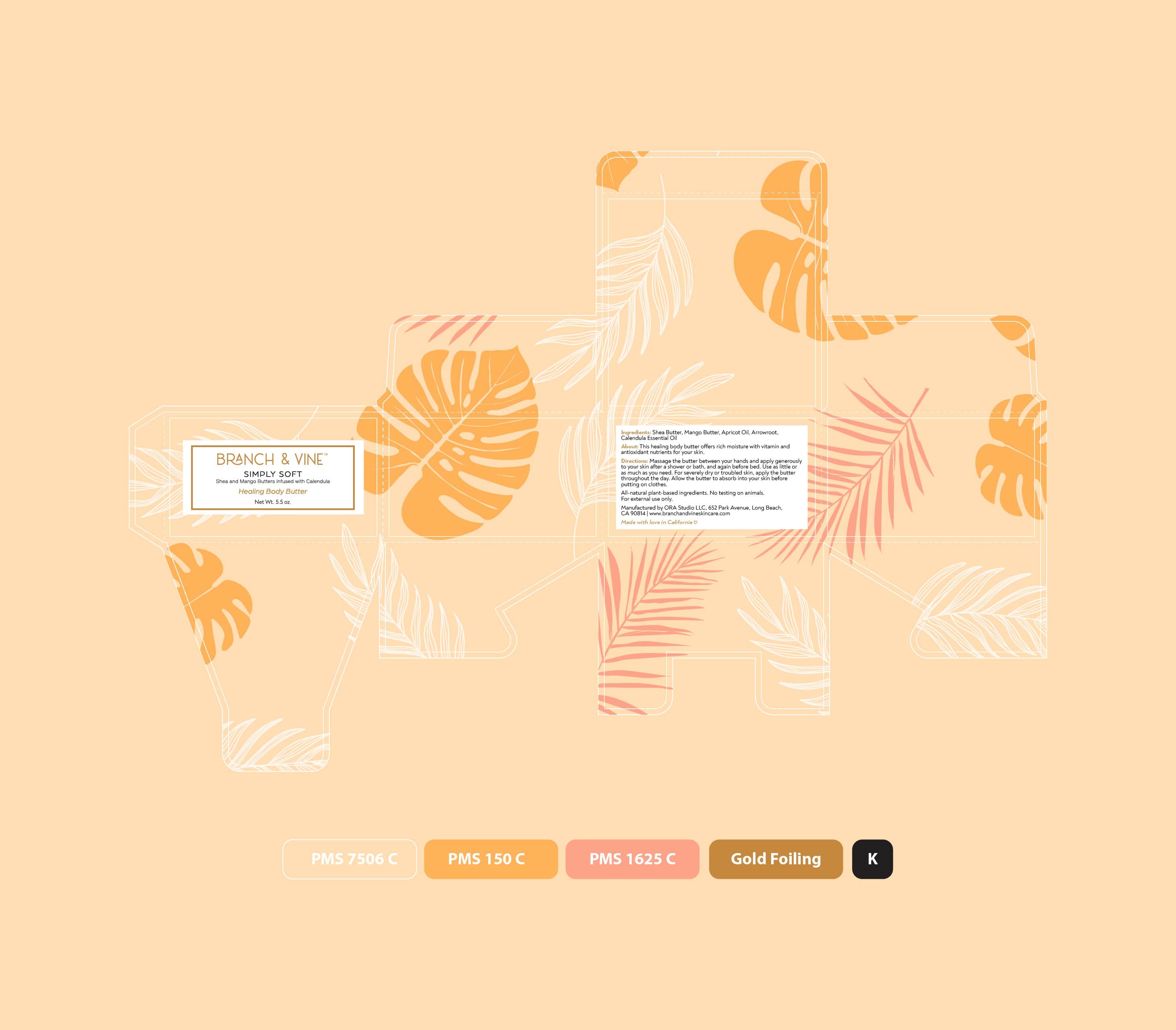 Branch & Vine Simply Soft dieline