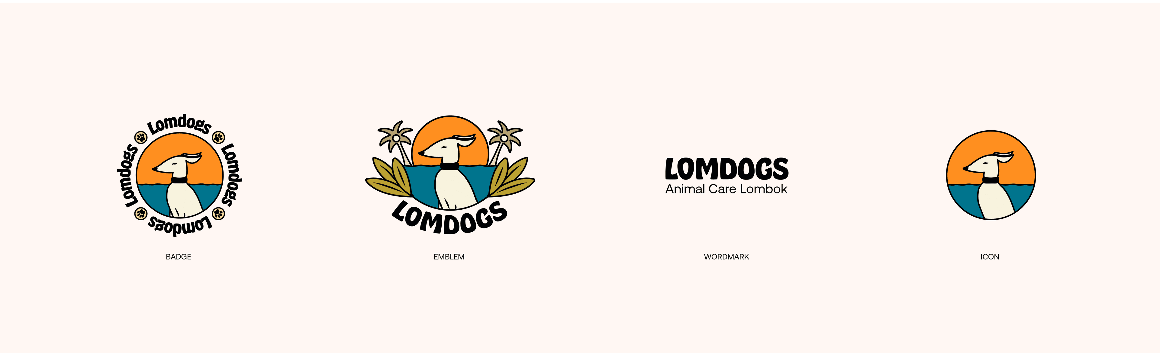 Lomdogs logo variations