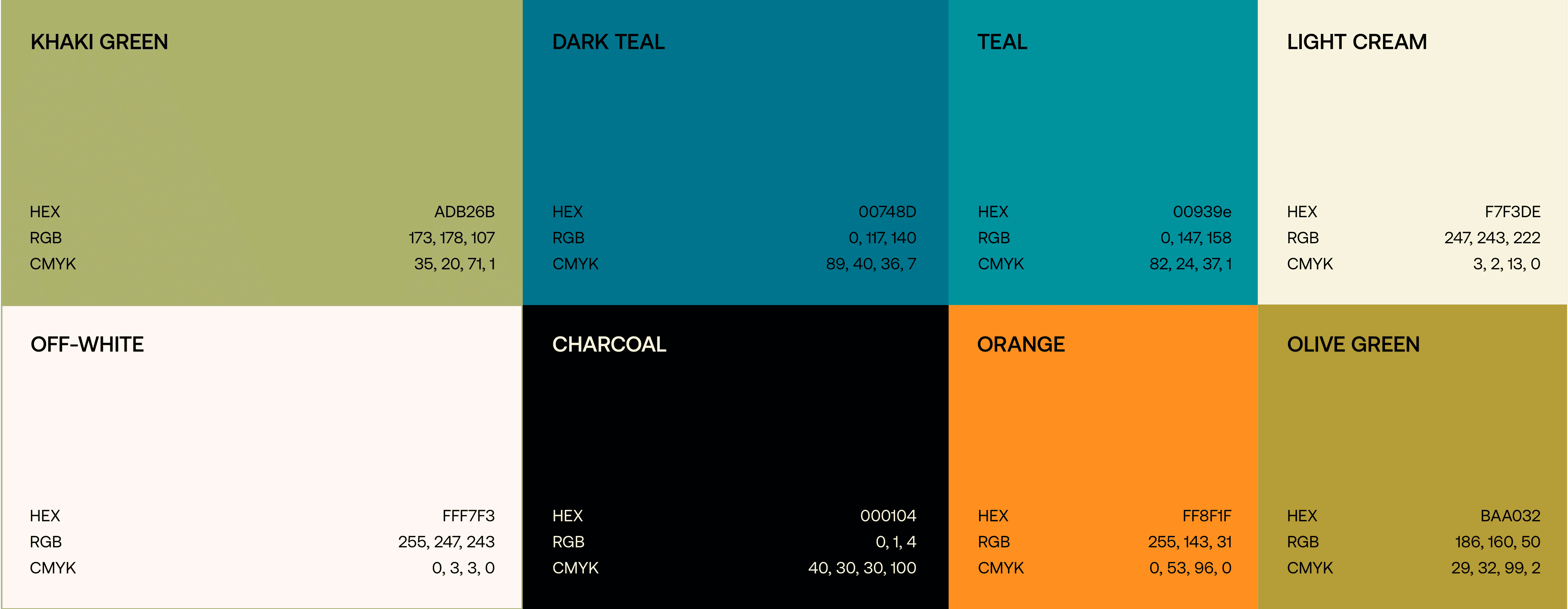 Lomdogs color palette